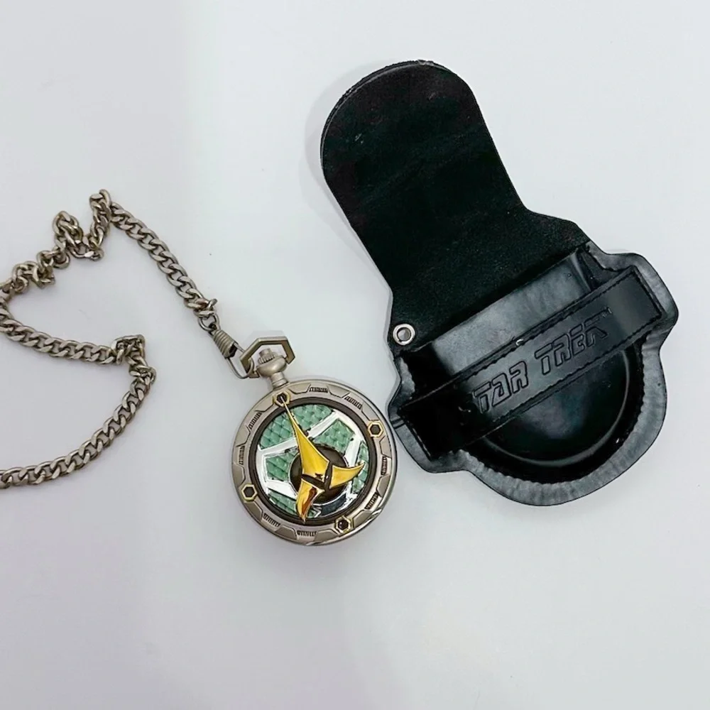 Star Trek Klingon Bird Of Prey Star Ship Official Collectors Pocket Watch